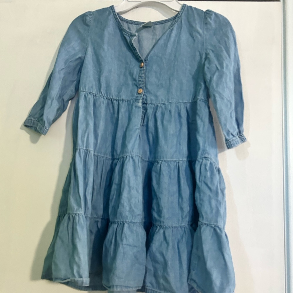 Blue Denim Kids Dress